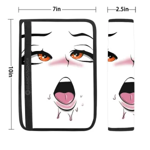 Ahegao Face Seat Belt Covers Custom Ahegao Car Accessories