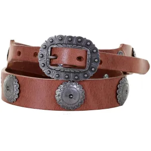 B1059 - Harness Leather Concho Belt