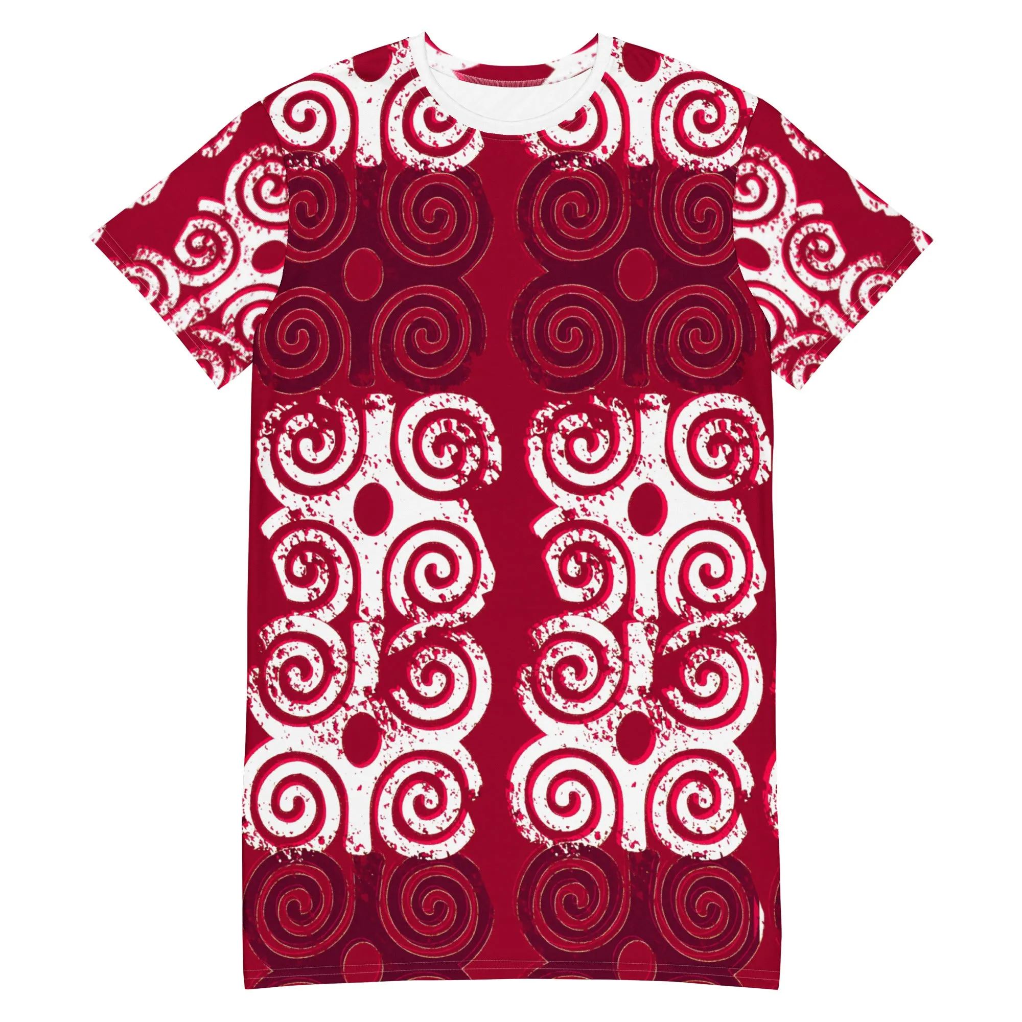 Bubalapa Spiral Batik T-shirt dress