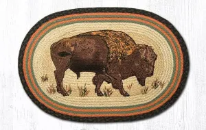 Buffalo Oval Patch Rug