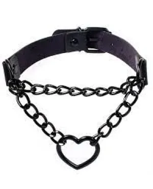 Chain Heart Collar