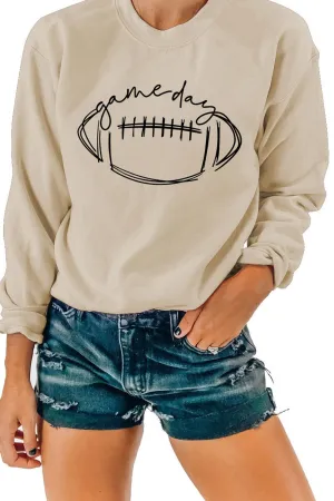 Game Day Football Printed Sweatshirt