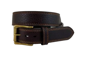 Gem Dandy Men's Pebble Grain Leather Belt