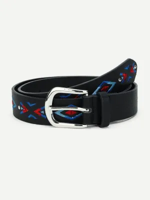 Geometric Embroidery Belt