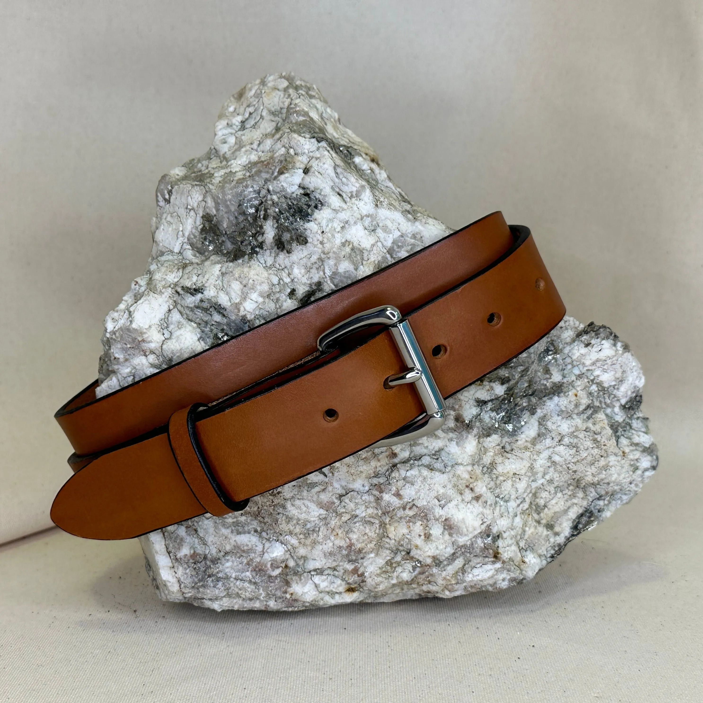 Handmade Chestnut Leather Belt