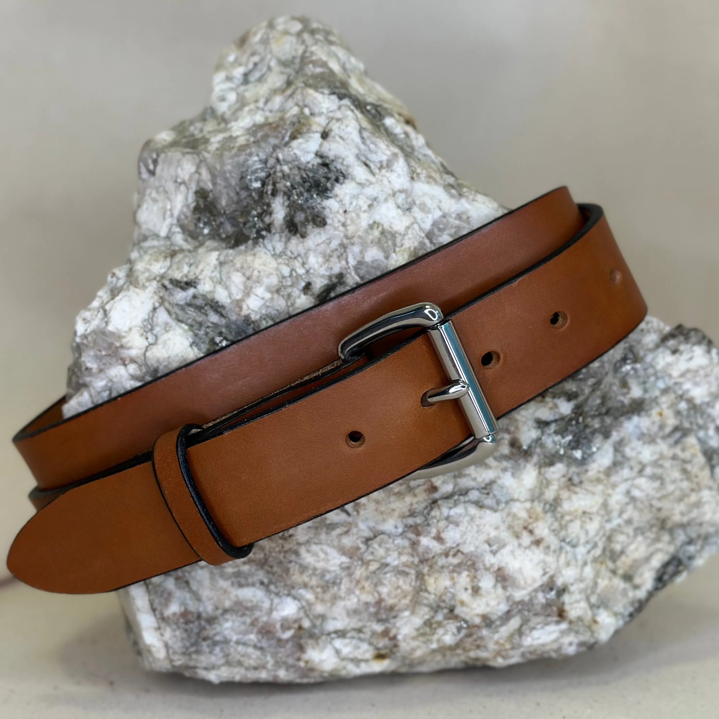 Handmade Chestnut Leather Belt