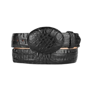 Jaime Cerrillo Men's Black Caiman Belly Cowboy Belt