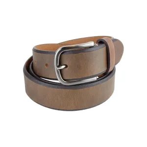 La Martina Elegant Unisex Dark Brown Leather Belt