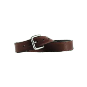 M&F Men's Triple Stitch Copper Leather Belt