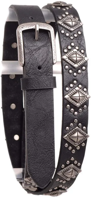 Nomad Creek Women's Diamond Stone Leather Belt