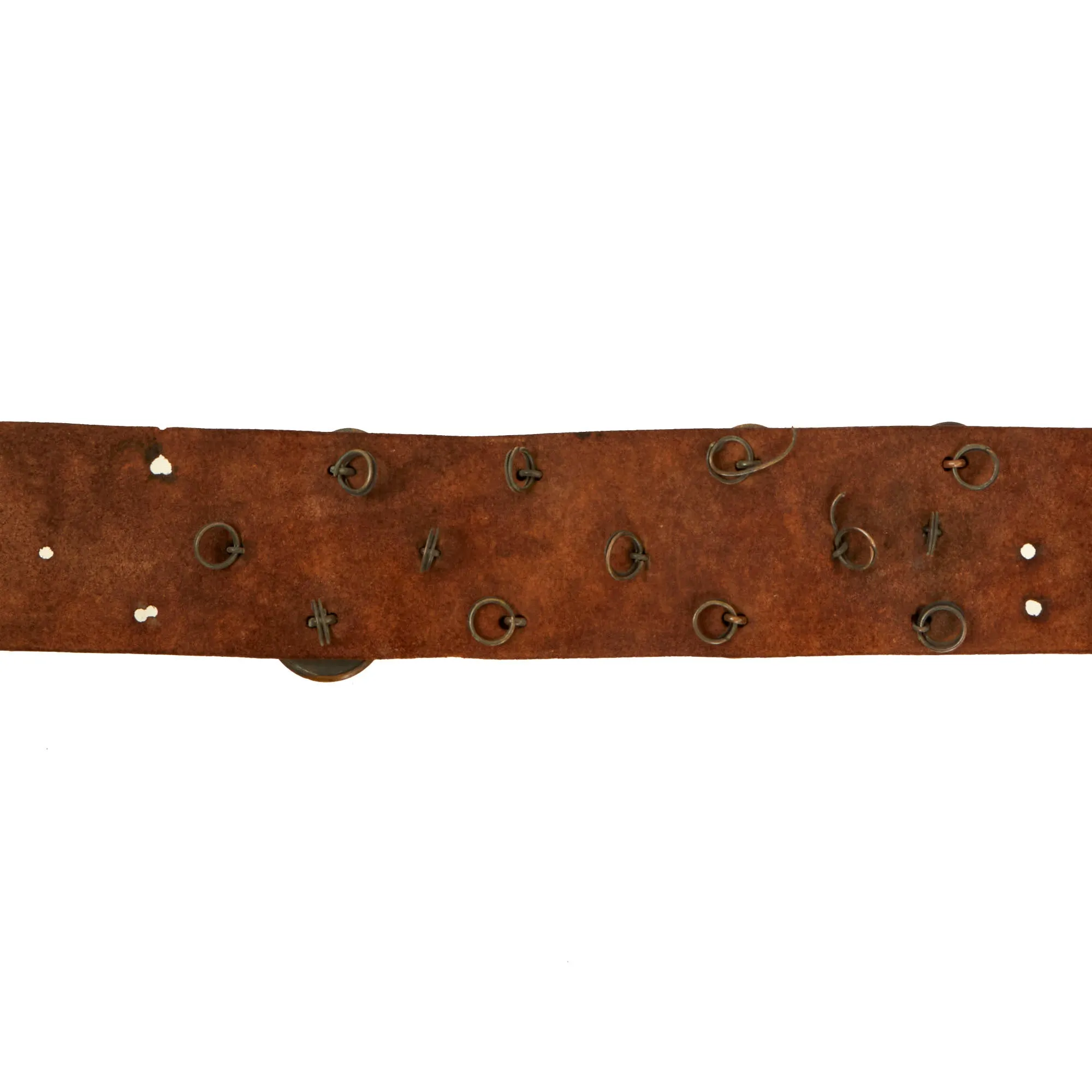 Original U.S. Spanish-American War Hate Belt Made with 44 U.S., Cuban, & Spanish Buttons