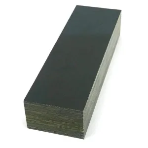 Pen Blank- Canvas Micarta Phenolic Block 1" X 1" X 5"- BLACK