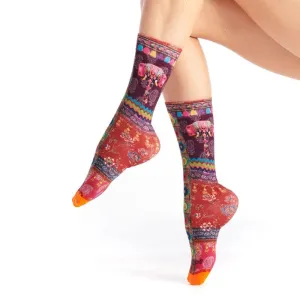 Rajasthan Printed Crew Socks for Her