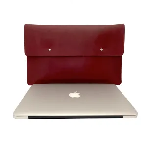 RTS - Macbook Leather Laptop Case in Wine