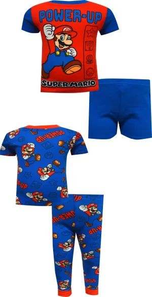 Super Mario Power-Up 4 Piece Cotton Pajamas