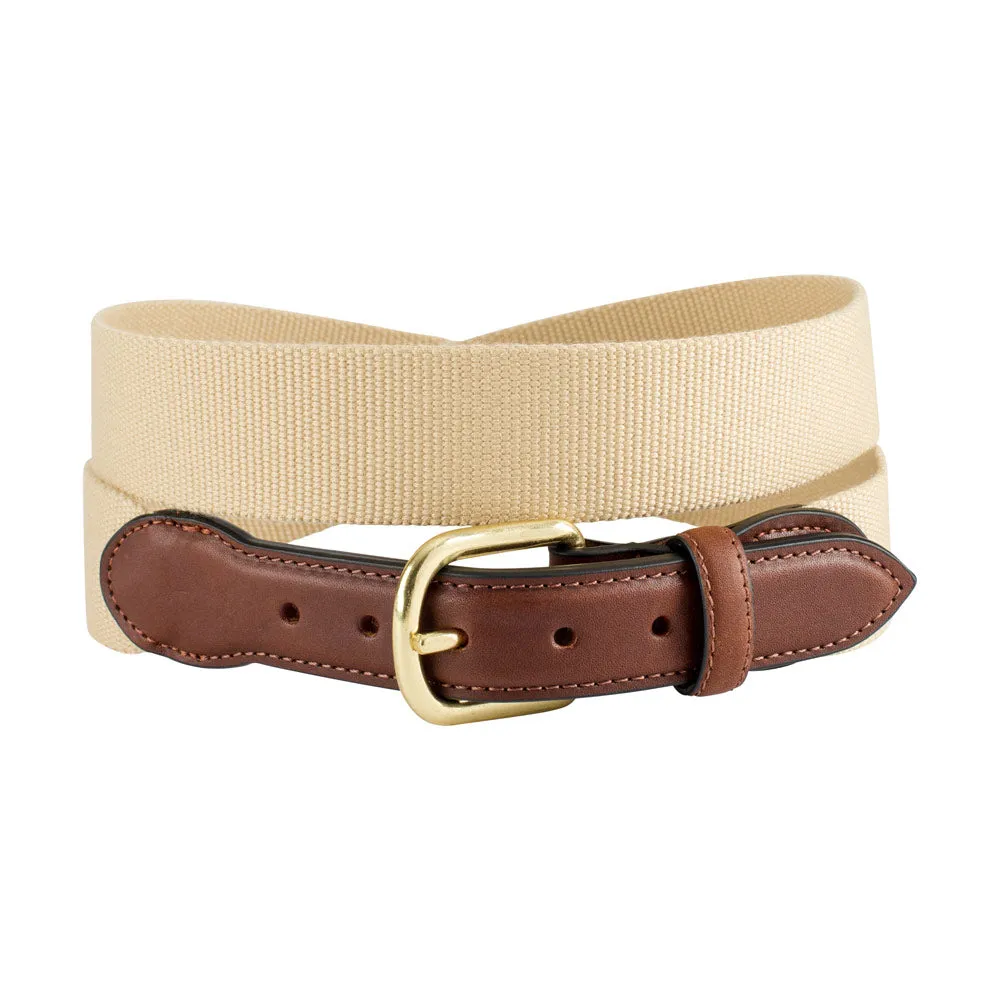 Textured Khaki Belgian Surcingle Children's Belt