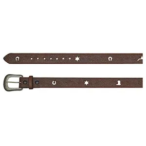 Trenditions Men's Tooled Western Brown Belt