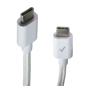 Verizon USB-C to USB-C (10-Foot) Braided Charging Cable - White(CAB10CTOCBWHT-A)