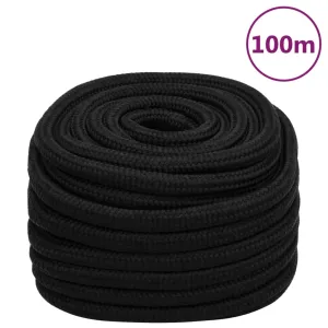 Work Rope Black 20 mm 100 m Polyester