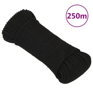 Work Rope Black 4 mm 250 m Polyester